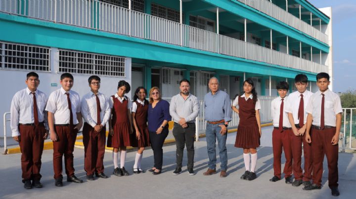 Alumnos de la Secundaria #117 de Juárez, NL, ganan Premio Amanda Rimoch; buscan ir a CDMX