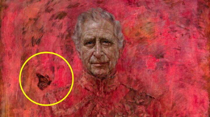 ¿Qué significa la mariposa en el retrato oficial del Rey Carlos III?