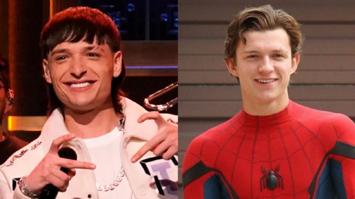 ¿Son gemelos? Tom Holland cambia de look y lo comparan con Peso Pluma