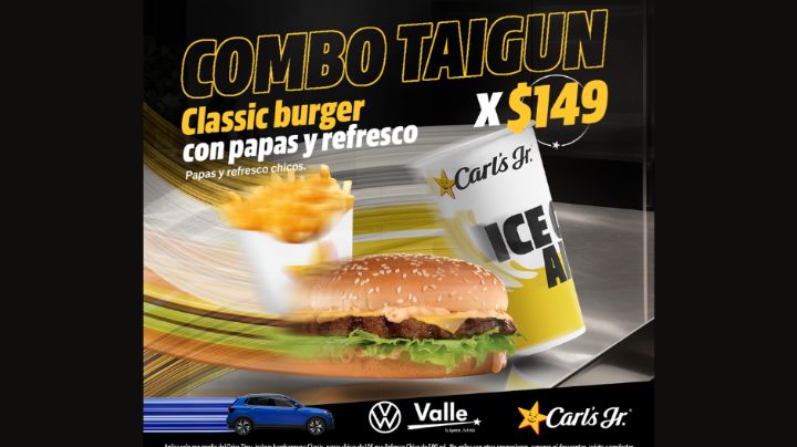 ¡Carl´s Jr. Lanza Combo Taigun!