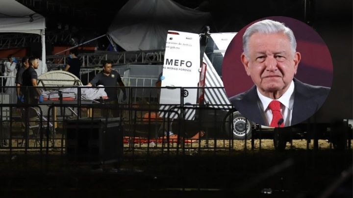 AMLO lamenta colapso de escenario de evento de MC en San Pedro