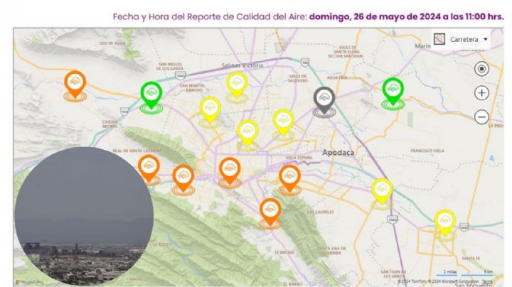 Predomina mala calidad del aire en Monterrey; Santa Catarina tiene las peores condiciones