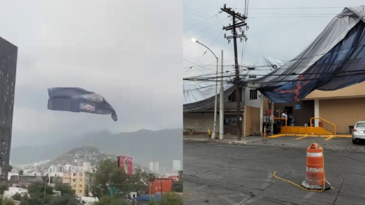 Lona 'vuela' sobre Garza Sada y 'aterriza' entre cables
