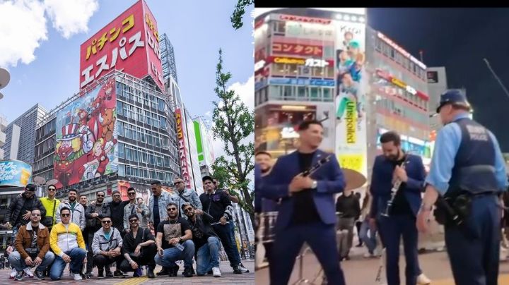Video: Banda El Recodo toca en calles de Japón y los corre la policía