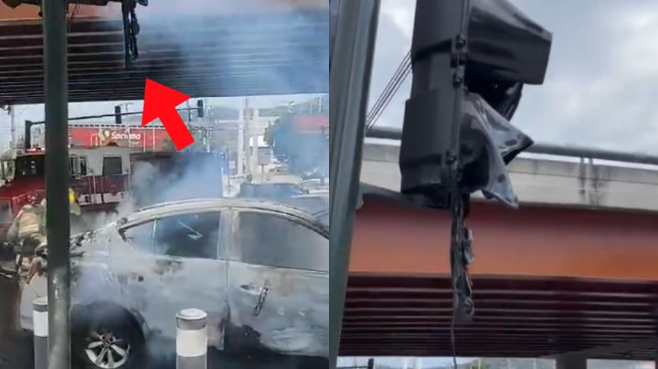 Falso que un semáforo se derritió en Monterrey por las altas temperaturas