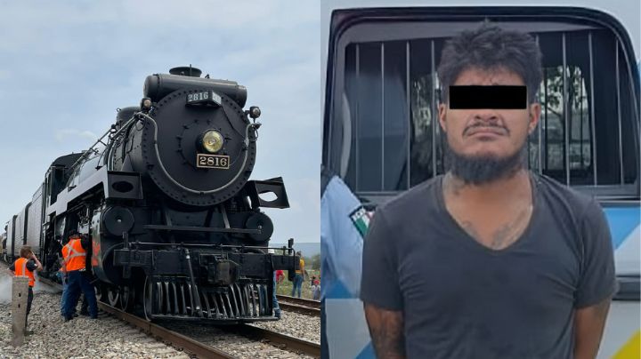 Arrestan a hombre por detener paso del Empress 2816 en Monterrey