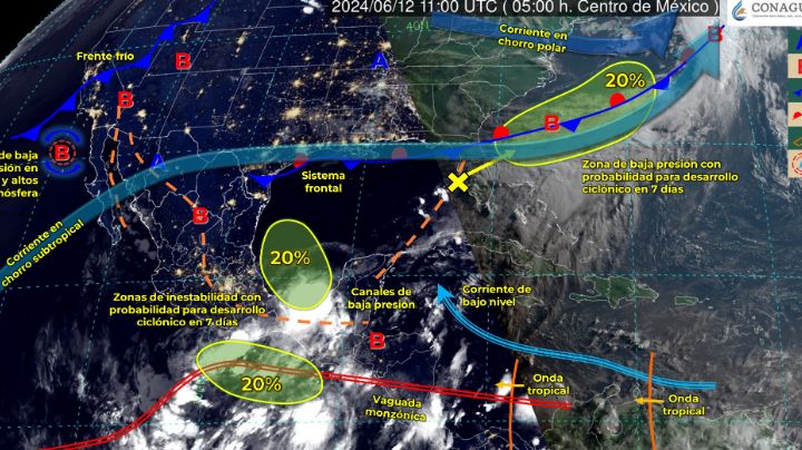 Alertan por probable desarrollo de ciclones tropicales en el océano Atlántico