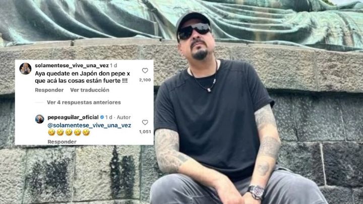Pepe Aguilar responde a burlas que recibe en Instagram por noviazgo de Ángela
