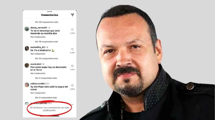 Restringe Pepe Aguilar comentarios en publicaciones de Instagram tras burlas