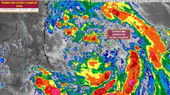 Ciclón tropical Uno se dirige a Nuevo León; ya genera lluvia intensa en Tamaulipas: Conagua