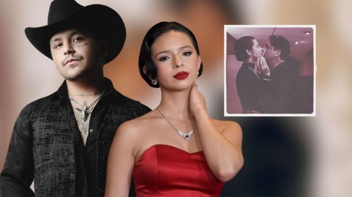Christian Nodal comparte video romántico con Ángela Aguilar en París