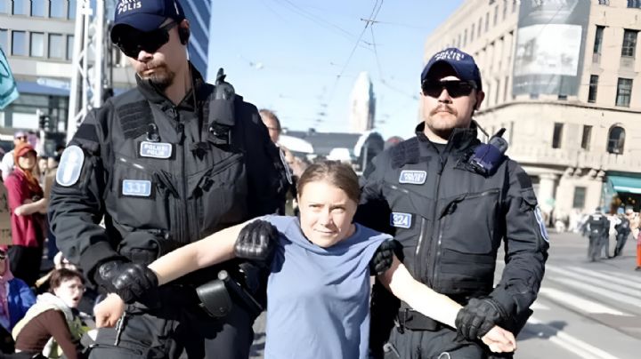Detienen a Greta Thunberg tras manifestación en defensa del ambiente en Helsinki