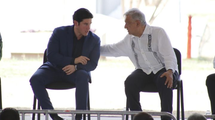 Samuel García se reúne con AMLO en Palacio Nacional