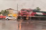 Conductora intenta ganarle el paso al tren y termina impactada en Cd. Victoria