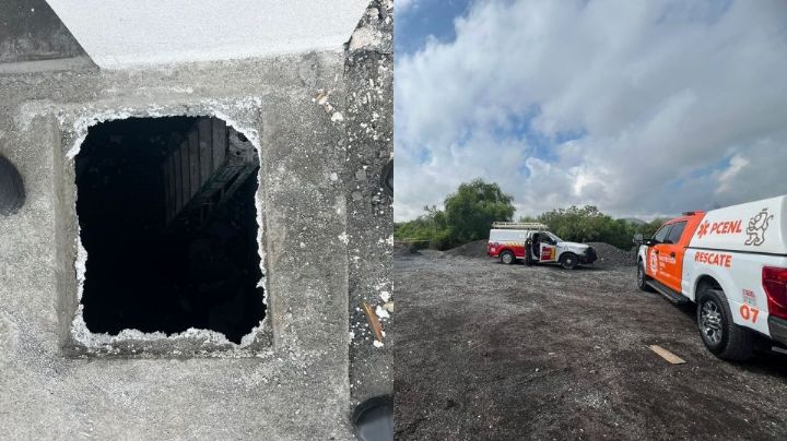 Adulto mayor cae a una fosa de 3 metros de profundidad en Apodaca
