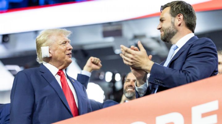 Donald Trump reaparece en público con parche en la oreja  tras atentado