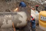 Santa Catarina seguirá sin agua; se revienta tubería en La Huasteca