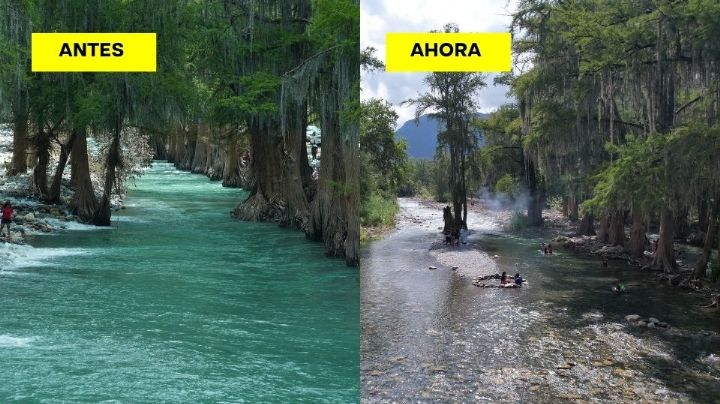 Río Ramos pierde su color; se seca y basura ensucia su esplendor