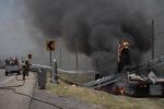 Conductor de grúa muere calcinado tras accidente en la carretera Monterrey-Saltillo