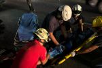 Motociclista atropella a peatón en Monterrey y lo deja en estado grave