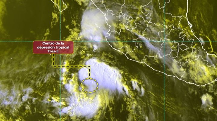 Se forma depresión tropical Tres-E en el océano Pacífico