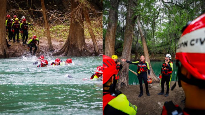 Protección Civil de Monterrey capacita a elementos en el río Ramos