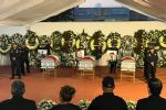 Rinden honores a los policías de Escobedo fallecidos tras volcadura en río Pesquería