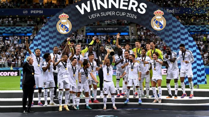 Mbappé brilla en su debut y Real Madrid conquista la Supercopa de Europa
