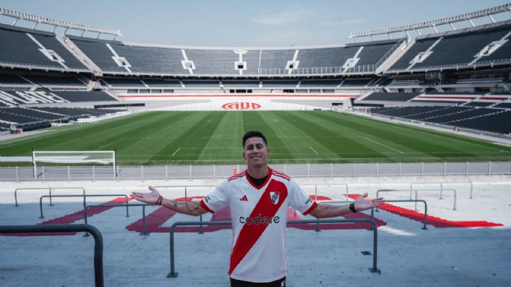 Maxi Meza fue presentado en River Plate: "Cumplo un sueño de niño"