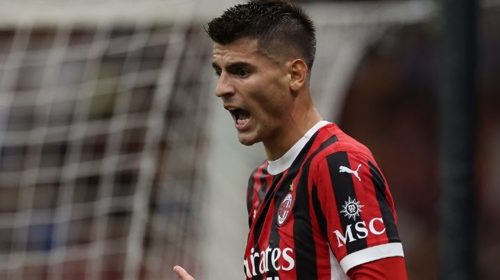 Serie A: Morata debuta con gol y salva al Milan de la derrota ante el Torino
