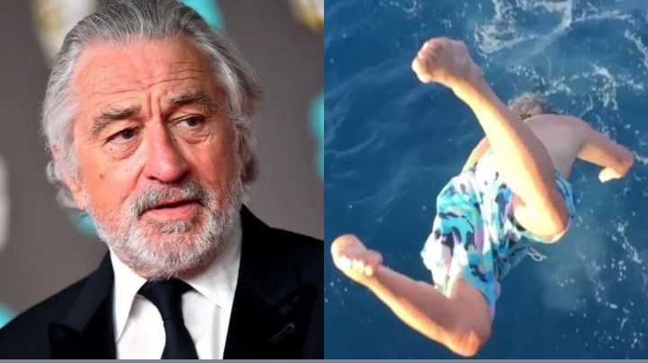 Robert De Niro celebra sus 81 años lanzándose al mar desde 9 metros de altura