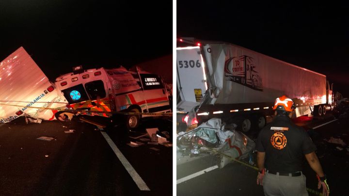 Mueren 4 personas que viajaban en ambulancia tras choque en Vallecillo, NL
