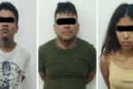 Detienen a 2 hombres y una mujer mientras consumían droga en Escobedo