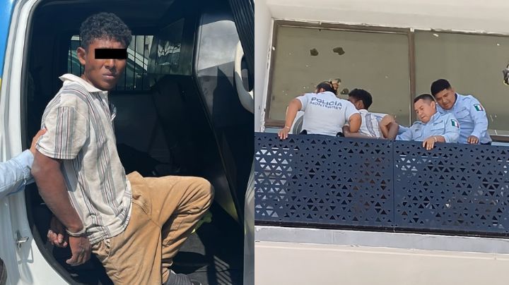 Detienen con droga a hondureño que pasó varias horas arriba de edificio en Monterrey