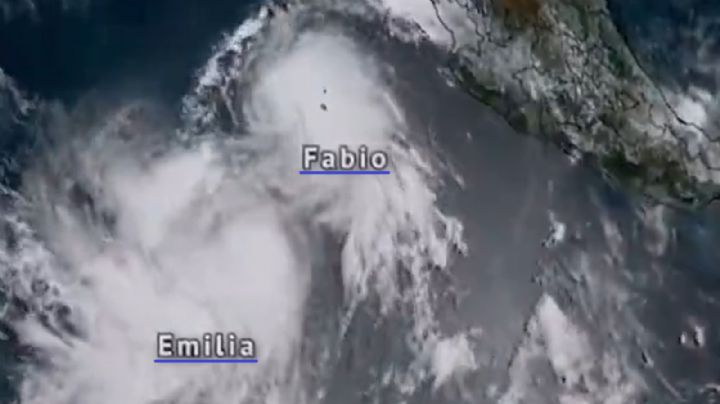 Prevén posible fusión de tormentas Emilia y Fabio para generar ciclón en el Pacífico Mexicano