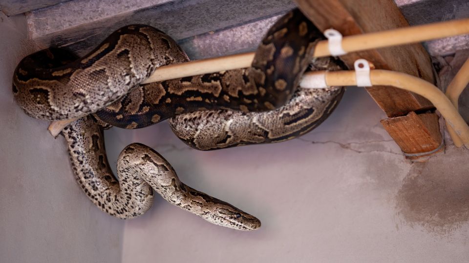 Serpiente dentro de casa habitación