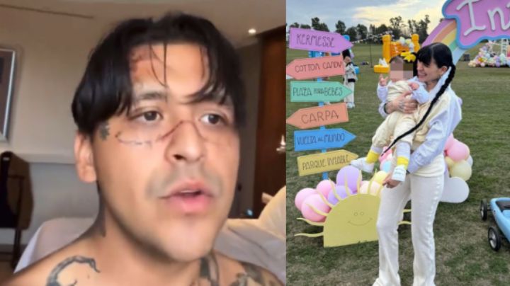 Christian Nodal enfurece tras críticas por no felicitar a su hija en redes; 'No se metan'