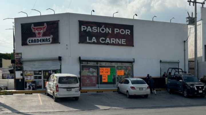 Balean al cajero de una carnicería en Santa Catarina