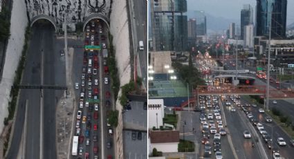 Cierre de carriles en el túnel de la Loma Larga vuelve a colapsar vialidad