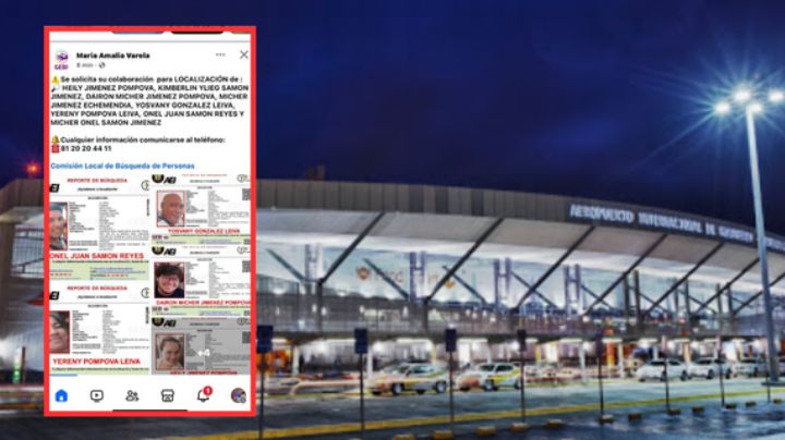 Desaparecen 6 adultos y 2 niños en el Aeropuerto de Monterrey