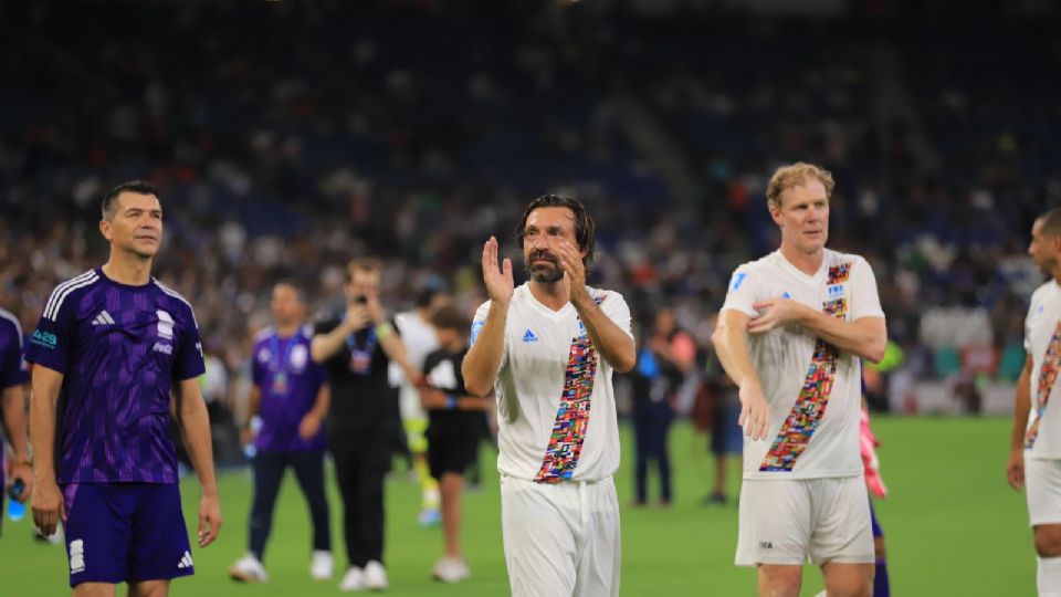 Andrea Pirlo fue uno de los jugadores más aplaudidos durante le Juego de Leyendas