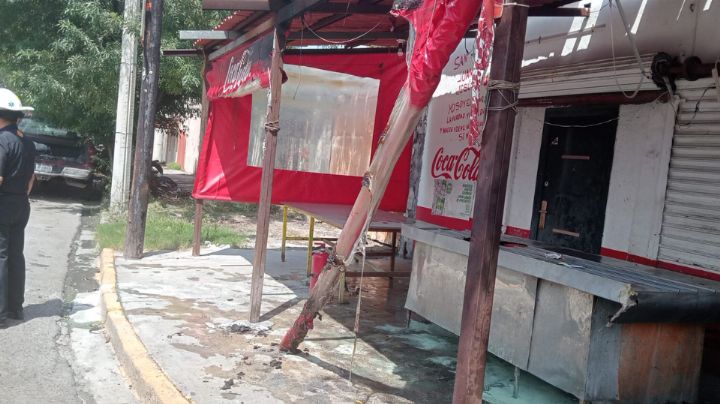 Explota tanque de gas y lesiona a taquero en Monterrey