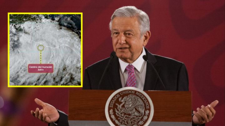 AMLO advierte que John tocará tierra como categoría 3 y pide a población protegerse