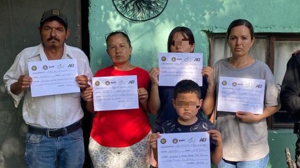 Familia es localizada con vida en General Terán