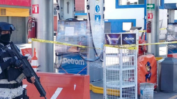 FGR asegura gasolinera del centro de Apodaca por huachicoleo