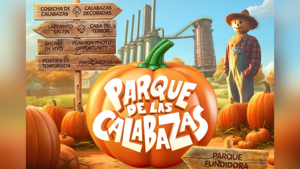 Poster del Parque de las Calabazas en Parque Fundidora