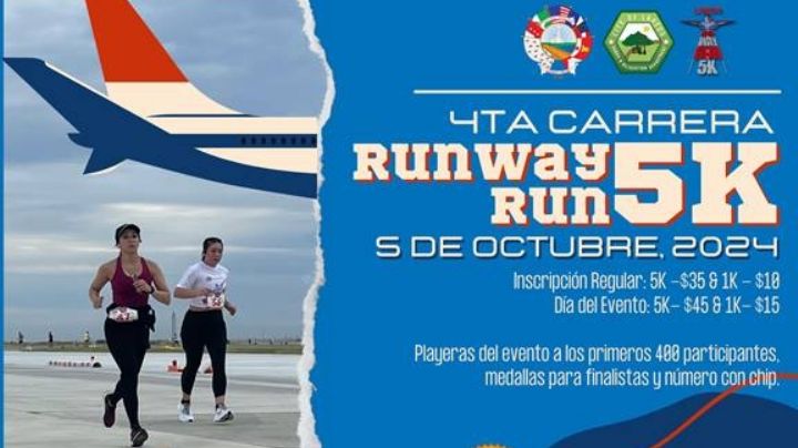 La Ciudad de Laredo invita a los corredores a participar en la 4ta Carrera Anual Runway Run 5K