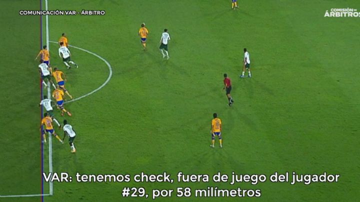 Tigres: Audios del VAR confirman que gol de León fue anulado por 58 milímetros