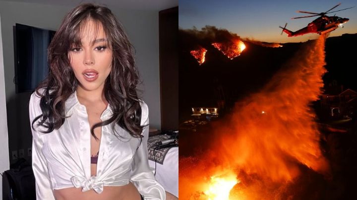 Critican a Danna Paola tras su mensaje por los incendios en Los Ángeles