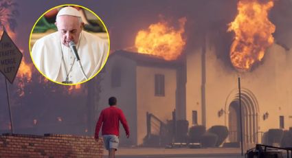 El papa Francisco reza por Los Ángeles